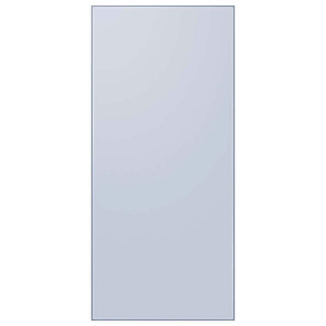 Front. Samsung - Bespoke 4-Door Flex Refrigerator Panel - Top Panel - Sky Blue Glass.