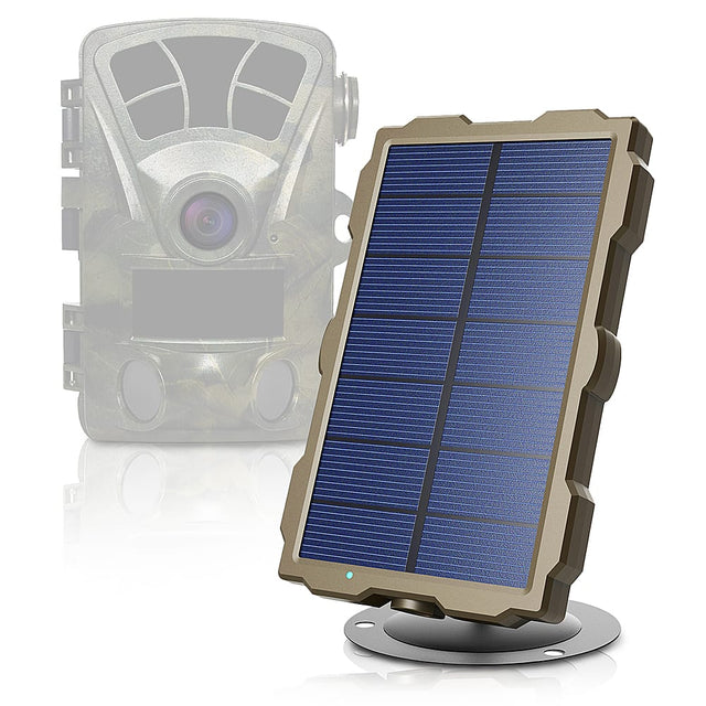 Front. Rexing - Solar Panel for Rexing H1, H1 Blackhawk, H2, H3, H6 Trail Camera - Green.