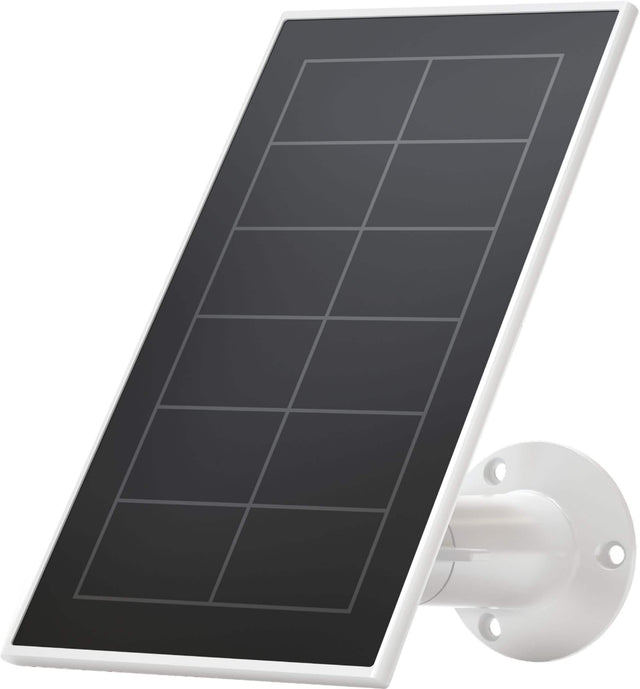 Alt View 1. Arlo - Mounted Solar Panel Charger for Pro 5S 2K, Pro 4, Pro 3, Floodlight, Ultra 2, and Ultra Cameras - White.