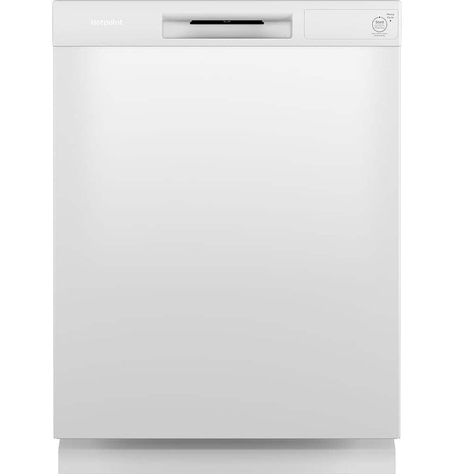 Front. Hotpoint - Front Control Dishwasher with 60dBA - White.