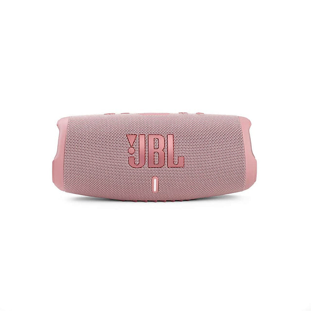 Front. JBL - CHARGE5 Portable Waterproof Speaker with Powerbank - Pink.