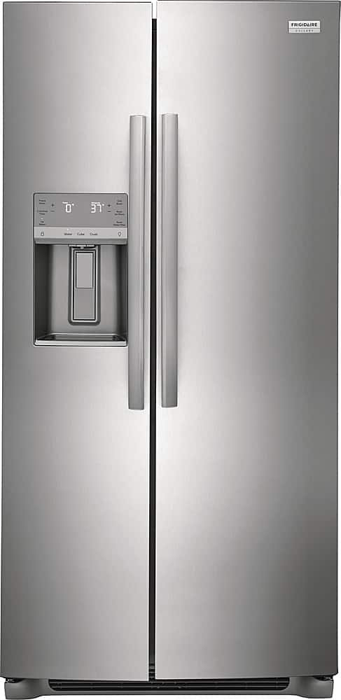 Frigidaire - Gallery 33 in. Wide 22.3 Cu. Ft. Side-by-Side Refrigerator - Smudge Proof Stainless Steel