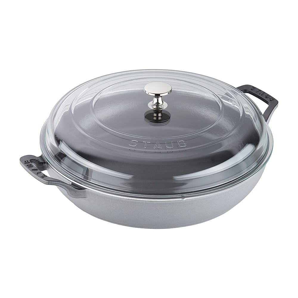 Staub - Cast Iron 3.5-qt Braiser with Glass Lid - Graphite Grey