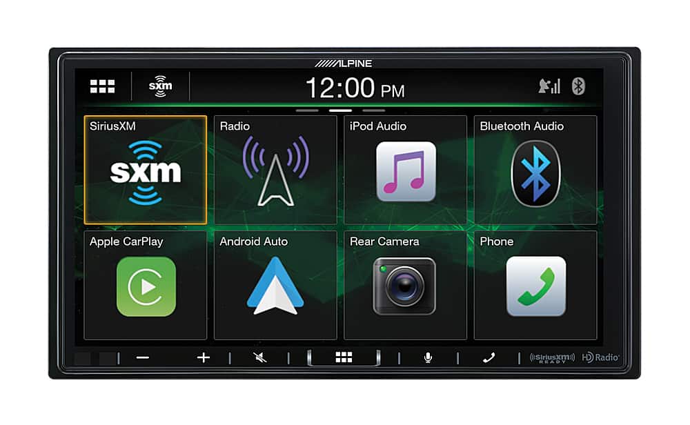 Alpine - 7” Android Auto and Apple CarPlay Bluetooth Digital Media Receiver - Black