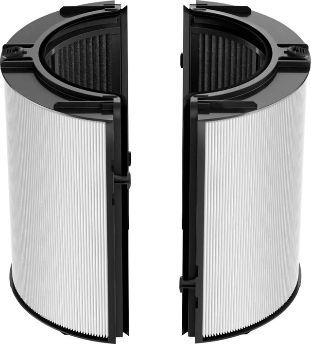 Front. Dyson - Genuine Replacement Filter Combi 360° Glass HEPA and Activated Carbon Filter (HP04-09,TP04-09,TP7A,DP04,PH01-04,PH3A) - Black/White.