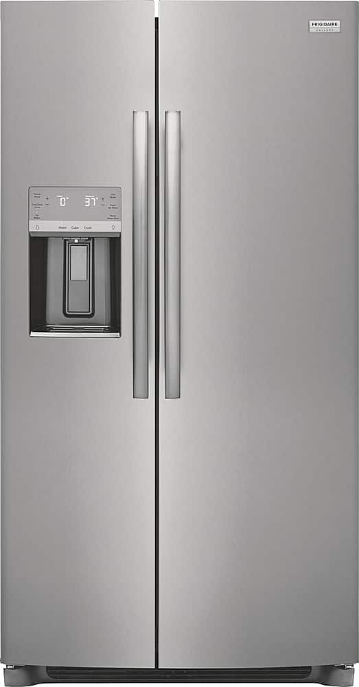 Frigidaire - Gallery 36 in. Wide 25.6 Cu. Ft. Side-by-Side Refrigerator - Smudge Proof Stainless Steel
