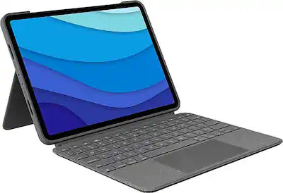 Logitech - Combo Touch iPad Pro Keyboard Folio for Apple iPad Pro 11" (1st, 2nd, 3rd & 4th Gen) with Detachable Backlit Keyboard