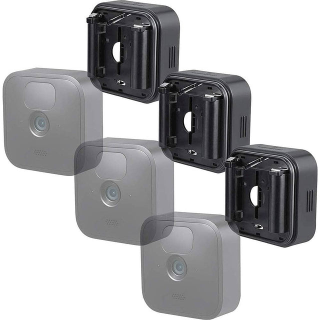 Left. Wasserstein - Battery Extension for Blink Outdoor and Blink Indoor Cameras (3-Pack) - Black.