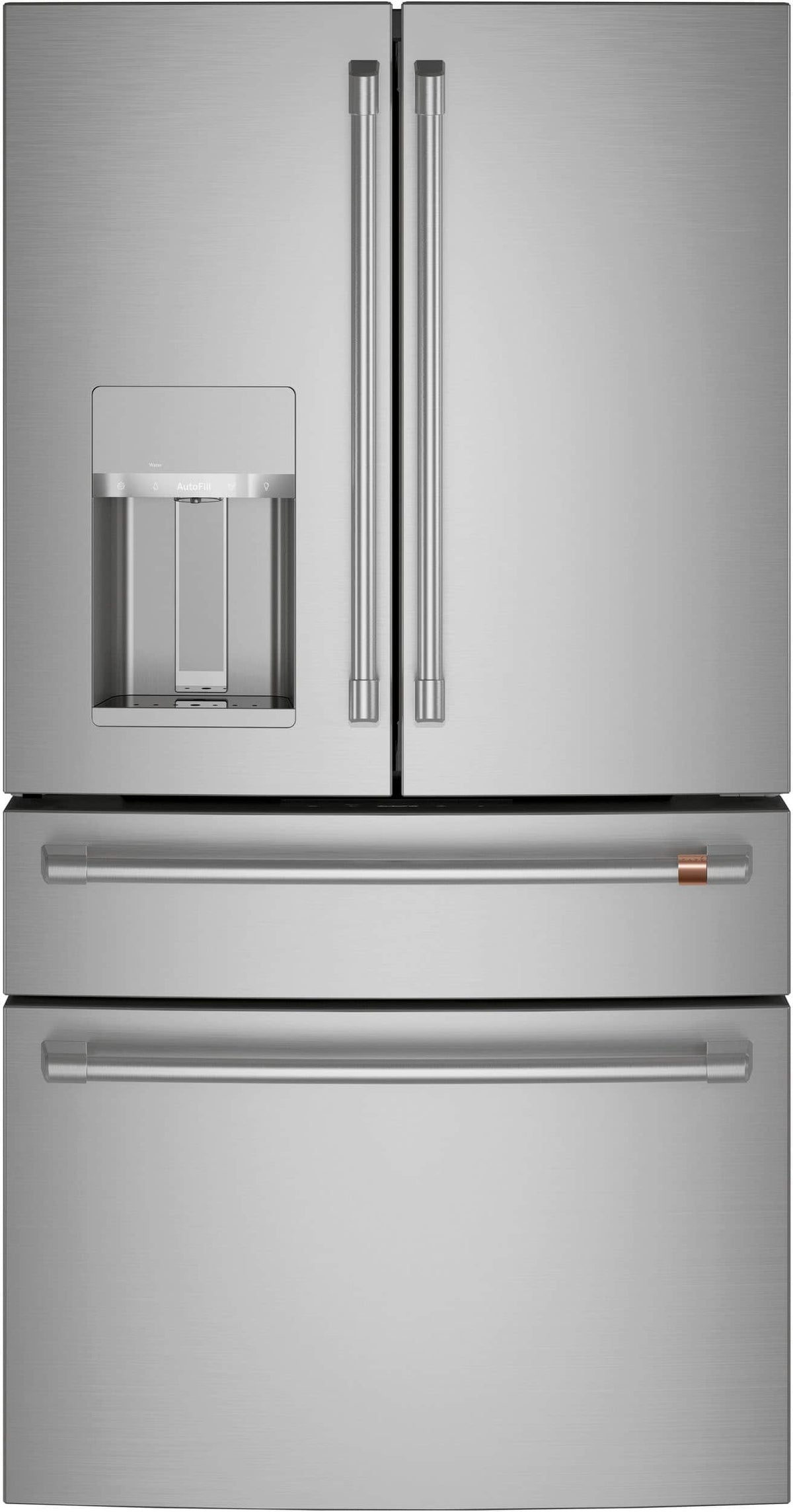 Café - 36 in. Wide 22.3 Cu. Ft. 4-Door French Door Counter-Depth Smart Refrigerator with Convertible Drawer with Soft Freeze - Stainless Steel