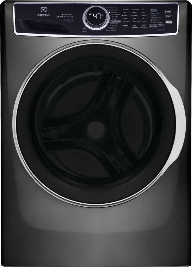 Front. Electrolux - 4.5 Cu.Ft. Stackable Front Load Washer with Steam and SmartBoost Wash System - Titanium.