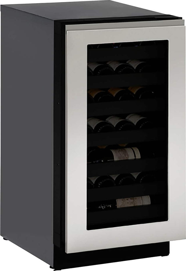 Front. U-Line - Stainless Handleless Panel - Stainless Steel.