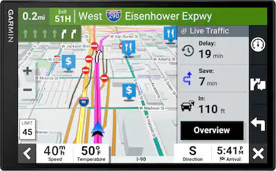 Garmin - DriveSmart 86 8" GPS with Built-In Bluetooth, Map Updates and Traffic Updates