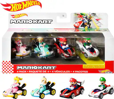 Hot Wheels - Mario Kart Vehicle 4-Pack