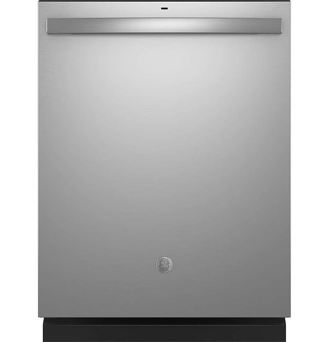 Front. GE - Top Control Built In Dishwasher with Sanitize Cycle and Dry Boost, 52 dBA - Fingerprint Resistant Stainless Steel.