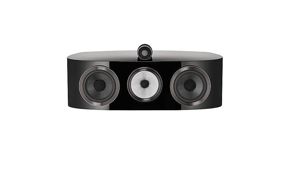 Bowers & Wilkins - HTM82 D4 Diamond 1" Diamond Tweeter, 5" Midrange, Dual 6.5" Woofer Center Channel Speaker (each) - Gloss Black