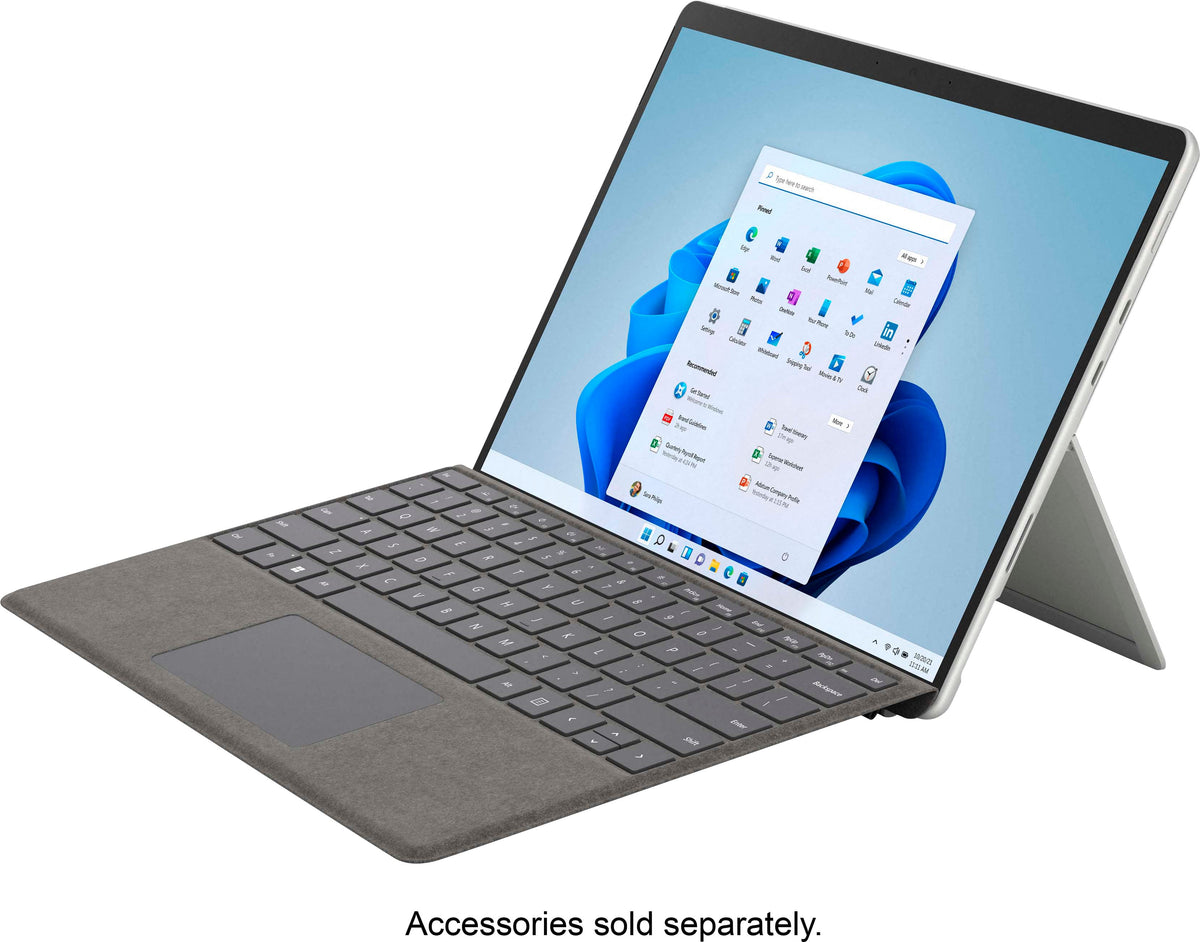 Microsoft - Surface Pro 8 – 13” Touch Screen – Intel Evo Platform Core i7 – 32GB Memory – 1TB SSD – Device Only - Platinum