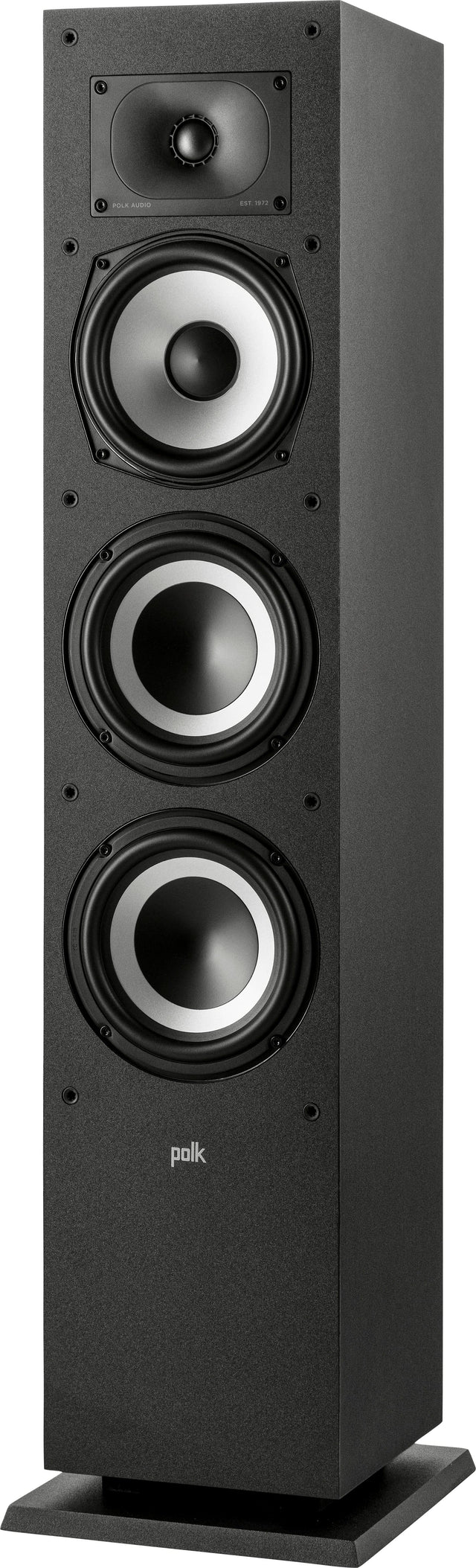 Front. Polk Audio - Monitor XT60 Tower Speaker - Midnight Black.