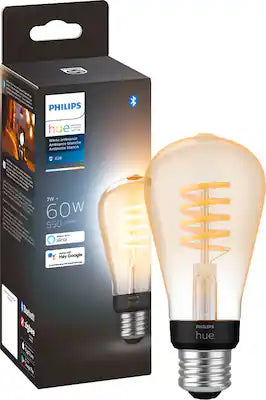 Philips - Hue Filament ST19 Bluetooth LED Smart Bulb