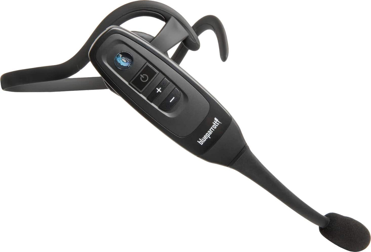 BlueParrott - C400-XT Wireless Bluetooth Mono Headset with 96% Noise-Cancelling Microphone and Multiple Wearing Styles - Black