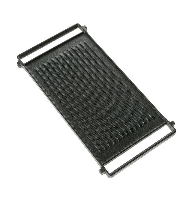 Front. GE - Reversible Grill and Griddle - Black.