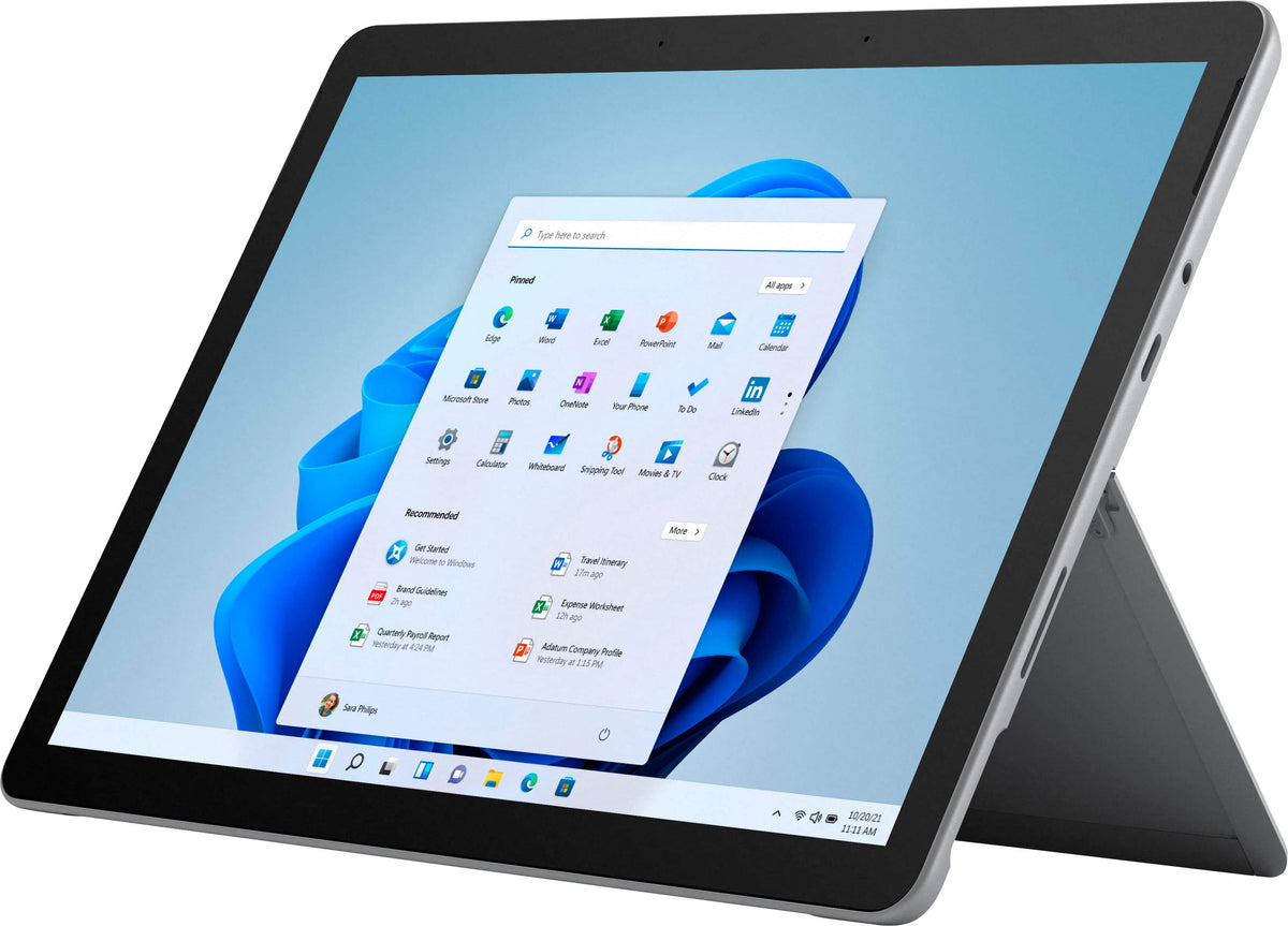 Microsoft - Geek Squad Certified Refurbished Surface Go 3 - 10.5” Touch-Screen - Intel Pentium Gold - 8GB Memory - 128GB SSD - Platinum