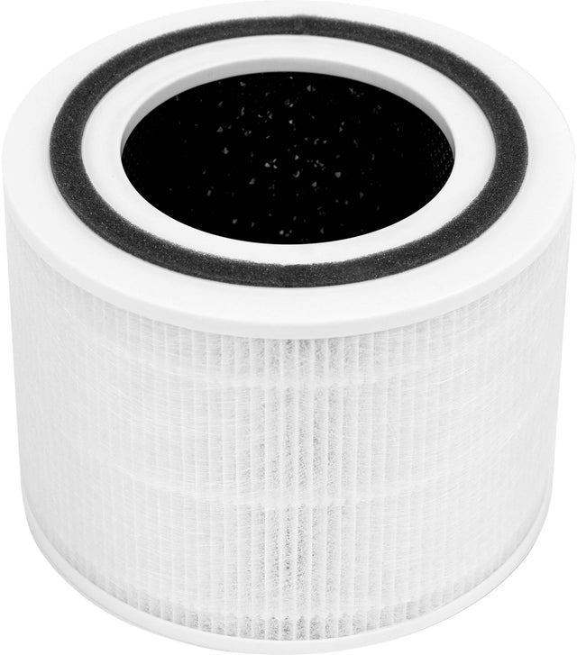 Front. Levoit - 3-Stage Original Filter for Core 300 Purifier - White.