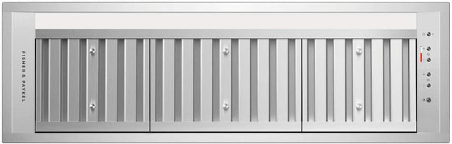 Front. Fisher & Paykel - 36" Insert Range Hood with Internal Blower - Stainless Steel/Aluminum.