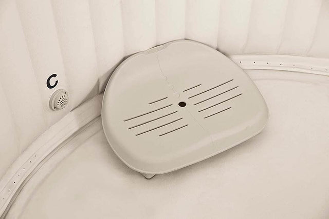 Front. Intex - PureSpa Inflatable Slip Resistant Removable Seat Hot Tub Spa Accessory - Beige.