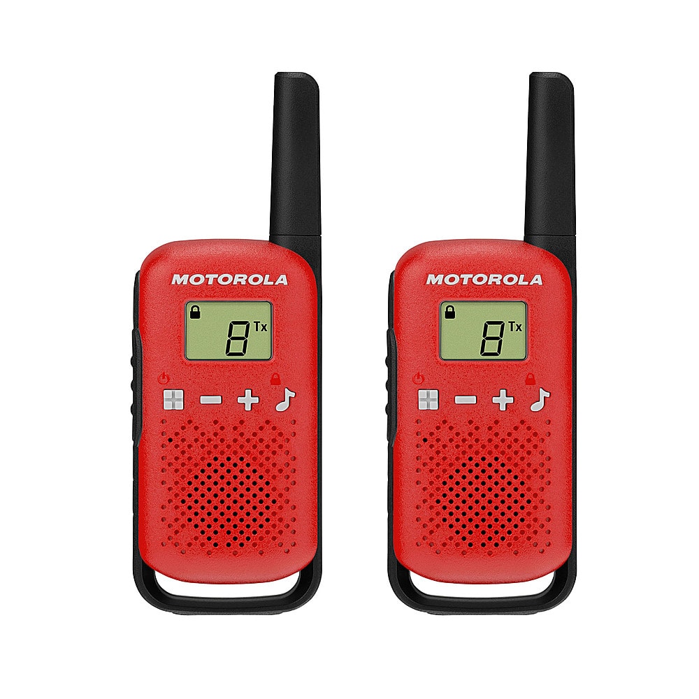Motorola - Talkabout 16-Mile 22-Channel FRS 2-Way Radios Pair - Red