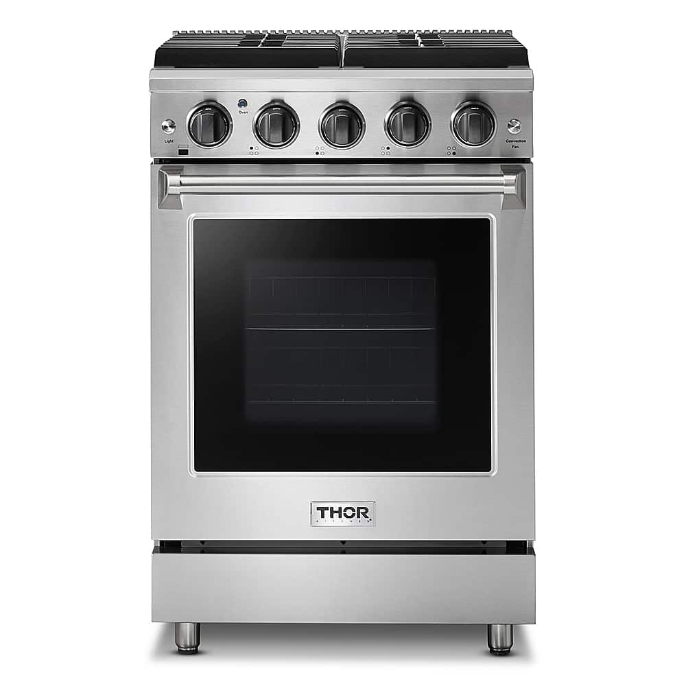 Thor Kitchen - 24 in. Wide 4 burner 24 Inch Freestanding Gas Range - Stainless Steel
