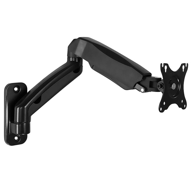 Front. Mount-It! - Single Monitor Wall Mount Arm up to 32" - Black.