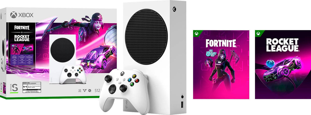 XBOX Series S – Fortnite & Rocket League Bundle (Disc-free Gaming)