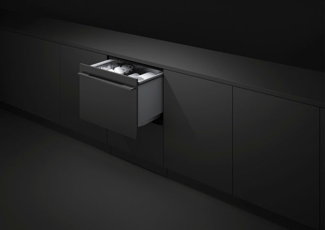Front. Fisher & Paykel - Integrated Single DishDrawer, Top Control, Tall, Stainelss Interior, Panel Ready, Water Softener 43 dba - Multi.