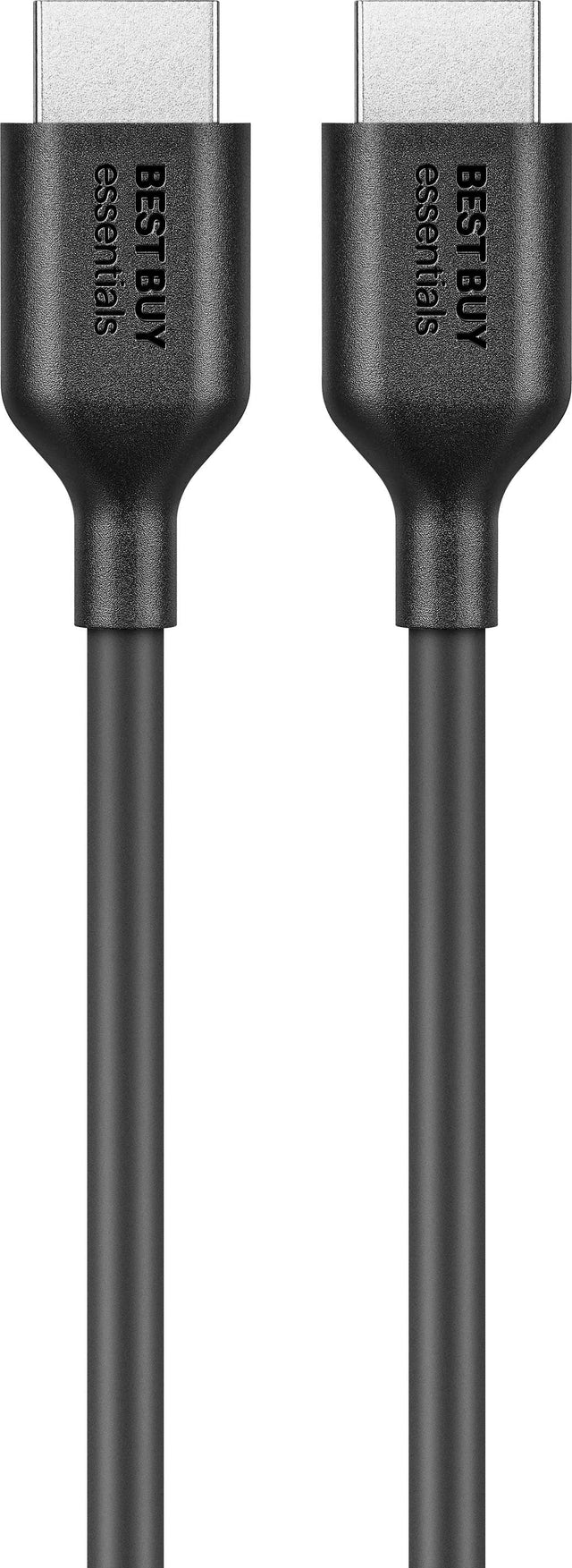 Front. Best Buy essentials™ - 6' 8K Ultra High Speed HDMI® 2.1 Certified Cable - Black.