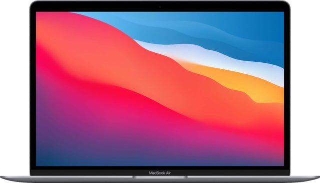 Front. Apple - Geek Squad Certified Refurbished MacBook Air 13.3" Laptop - Apple M1 chip - 8GB Memory - 256GB SSD - Space Gray.