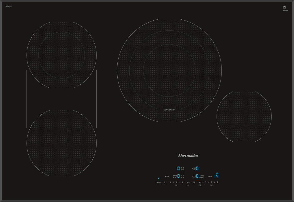 Thermador - Masterpiece Series 30" Built-In Electric Cooktop with 4 elements - Black