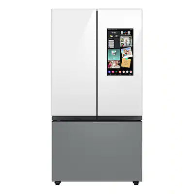 Samsung - 36 in. Wide BESPOKE 30 cu. ft 3-Door French Door Smart Refrigerator with Family Hub