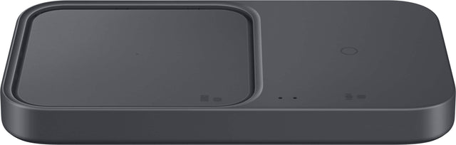 Front. Samsung - 15W Duo Fast Wireless Charger pad with Cable Only - Black.