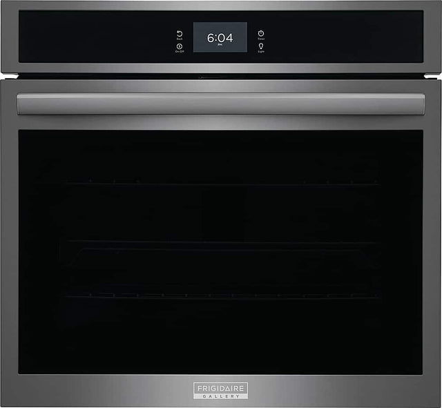 Front. Frigidaire - Gallery 30" Built-in Single Electric Wall Oven with Total Convection - Black Stainless Steel.