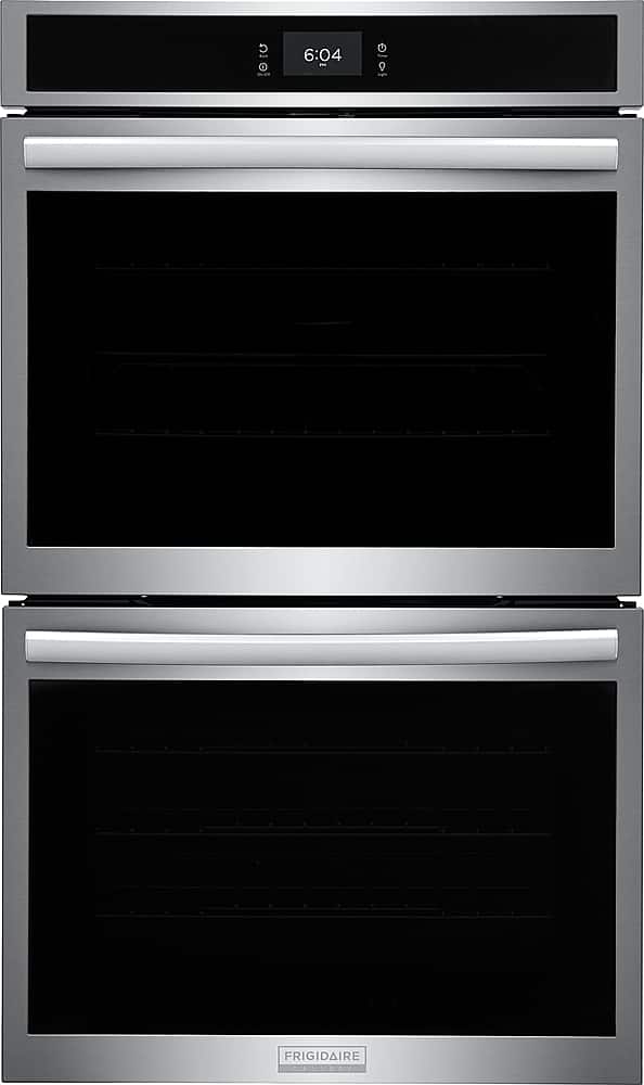 Front. Frigidaire - Gallery 30" Double Electric Wall Oven with Total Convection - Stainless Steel.