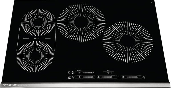 Frigidaire - Gallery 30 in. Wide 4 Elements Built-in Electric Induction Cooktop - Black