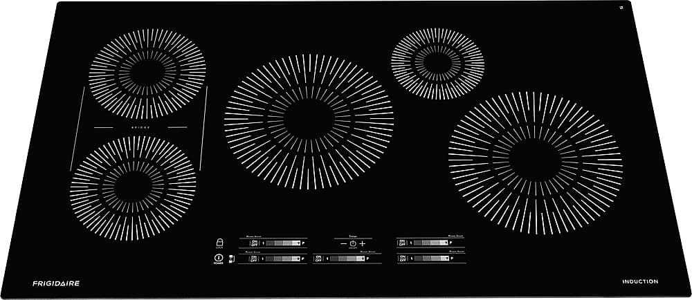 Frigidaire - 36 in. Wide 5 Elements Built-in Electric Induction Cooktop - Black