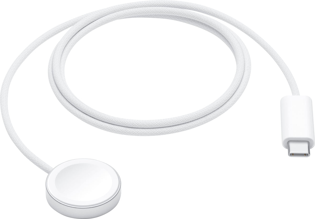 Apple - Watch Magnetic Fast Charger to USB-C Cable (1 m) - White