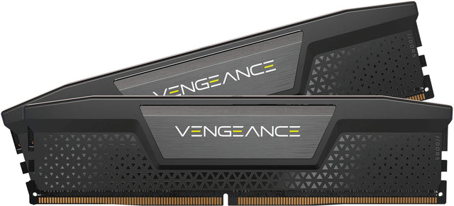 Front. CORSAIR - VENGEANCE 64GB (2x32GB) DDR5 5200MHz C40 UDIMM Desktop Memory - Black.