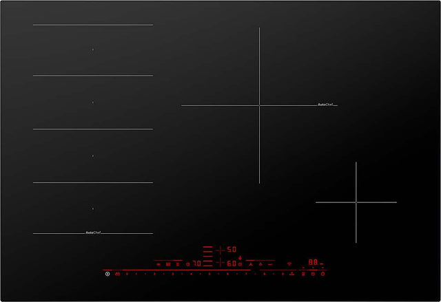 Front. Bosch - Benchmark Series 30" Built-In Electric Induction Cooktop with 4 elements and Wifi, Frameless - Black.
