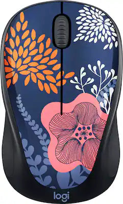 Logitech - Design Collection Limited Edition Wireless 3-button Ambidextrous Mouse with Colorful Designs