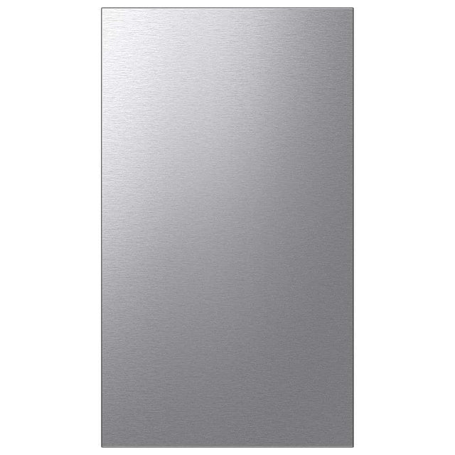 Front. Samsung - Bespoke 4-Door Flex Refrigerator Panel - Bottom Panel - Stainless Steel.