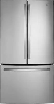 GE - 36 in. Wide 27.0 Cu. Ft. French Door Refrigerator with Internal Water Dispenser