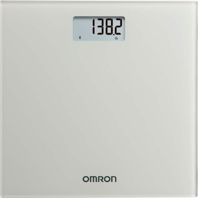 Angle. Omron - Digital Scale with Bluetooth Connectivity - Light Grey.