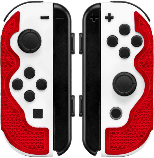 Front. Lizard Skins - DSP Controller Grip for Switch Joy-Con - Red.
